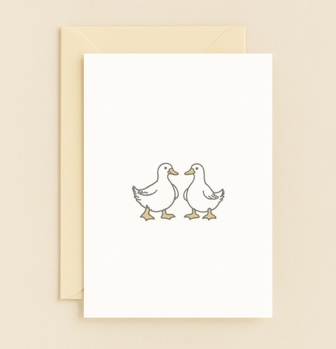 adorable duck friends card