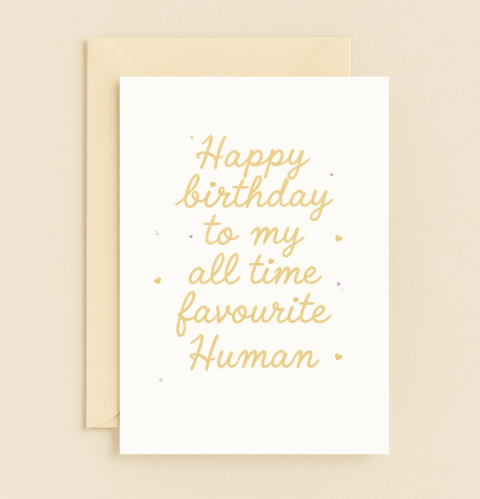 all time favorite human birthday card