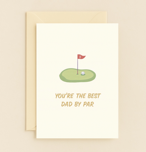 best dad by par golf card