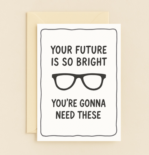 bright future sunglasses card
