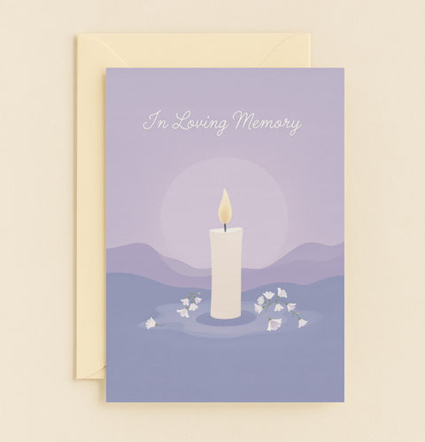 Candle Sympathy Card