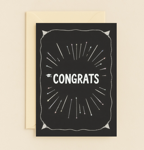 congrats graduate arrows card