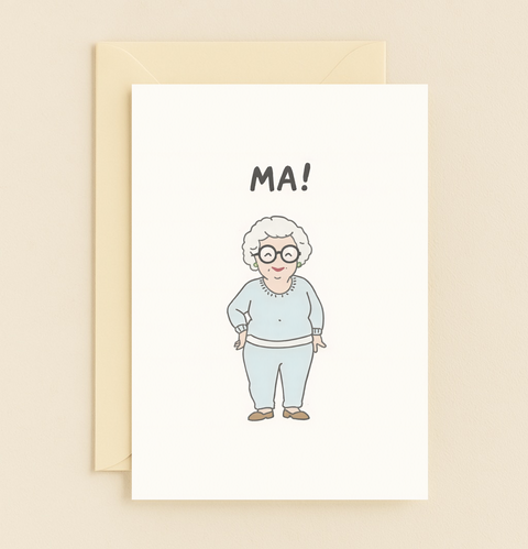 cozy grandma card