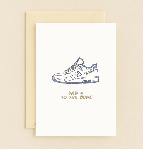 dad to the bone sneaker card