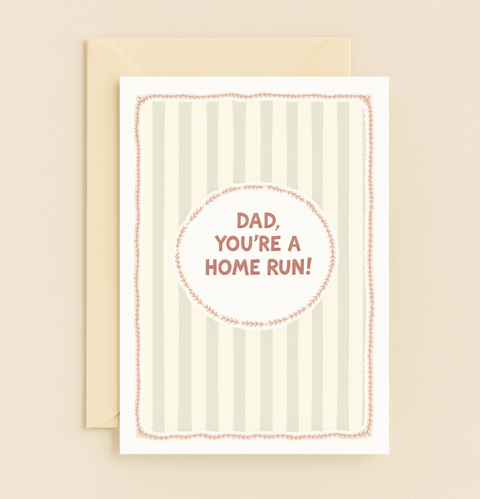dad you are a home run card