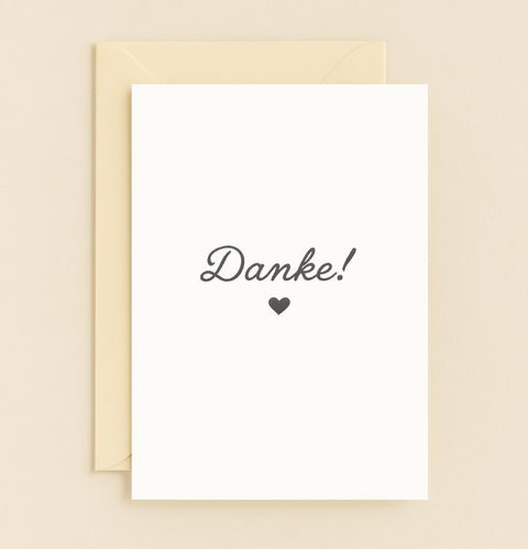 danke heart card