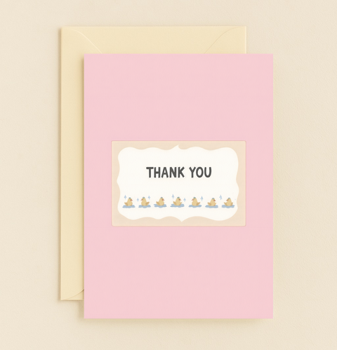 ducks thank you card