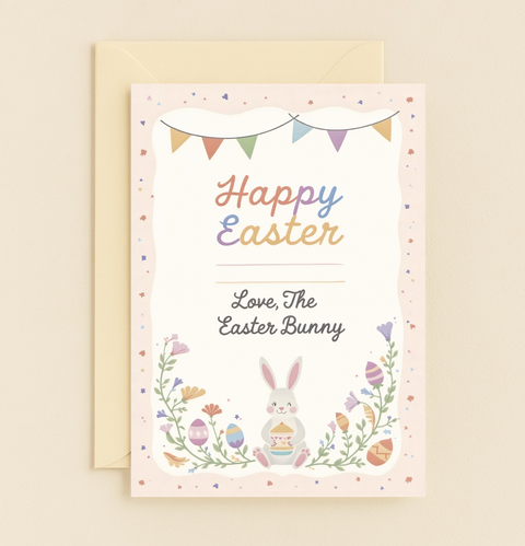 easter bunny love card