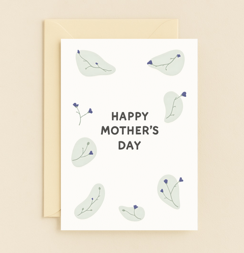 elegant floral card for mom