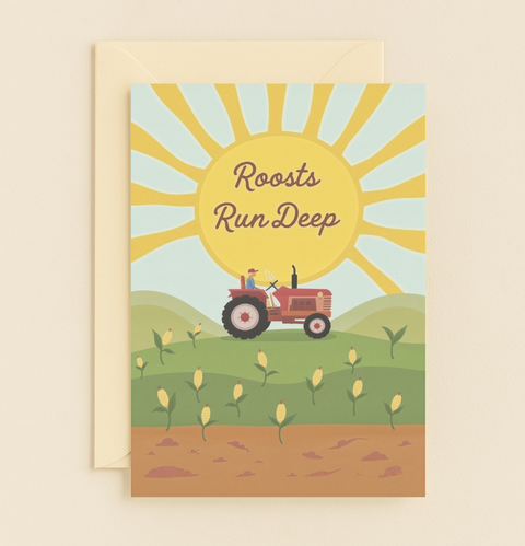 Farmer Roots Father's Day Card