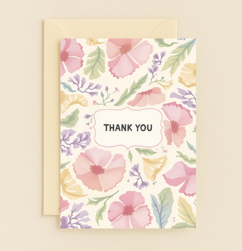 floral appreciation card