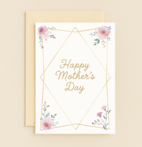 floral elegant greeting card