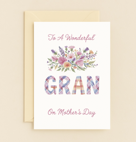 floral wonderful gran card