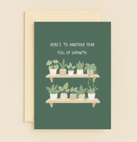 full of growth plant card