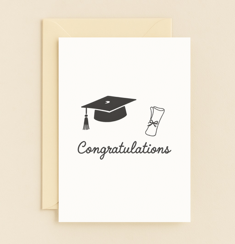 graduation cap congratulations card