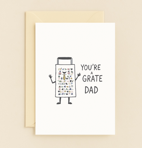 grate dad cheese grater card