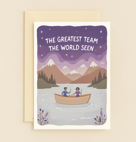 greatest team rowing card