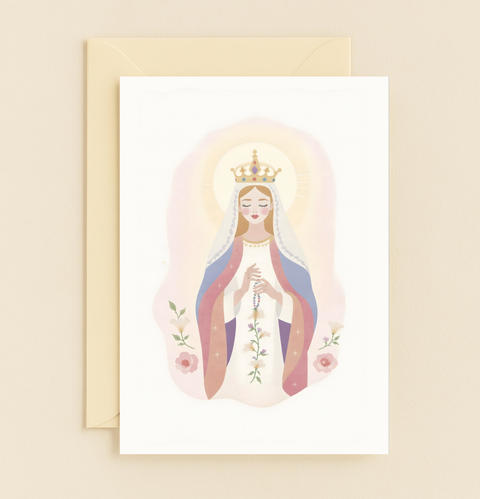 holy mother prayer card