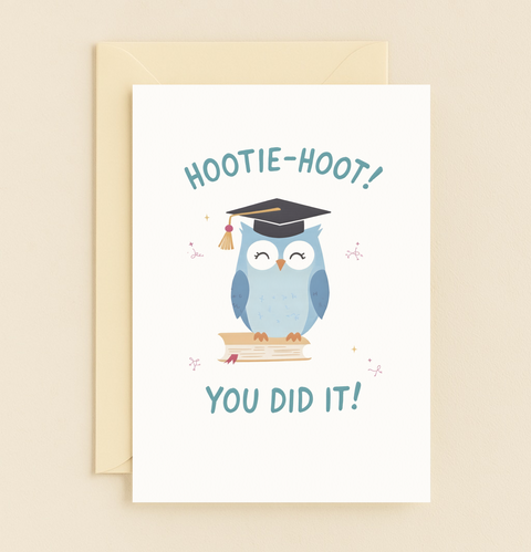 hootie hoot graduation owl card