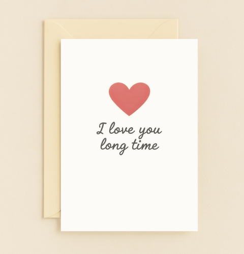 i love you heart card
