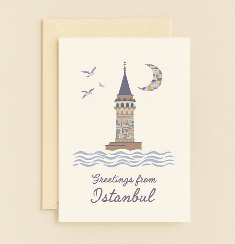 Istanbul Greetings Card