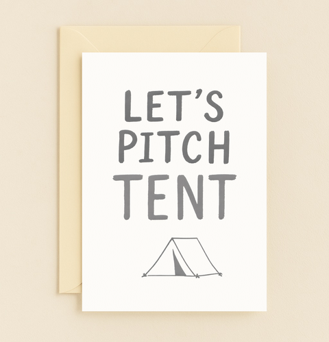 let's pitch a tent card