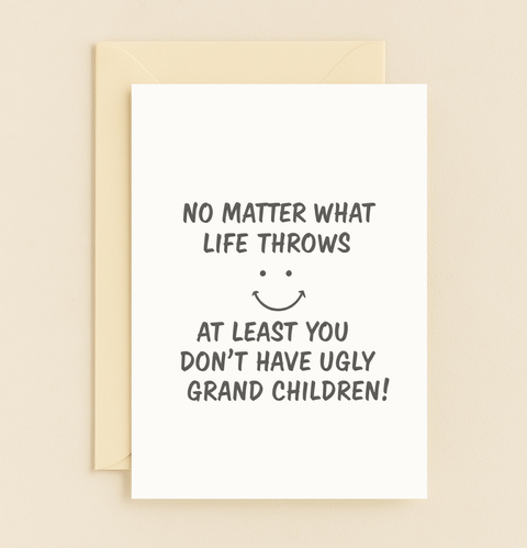 life throws happy grandchild card