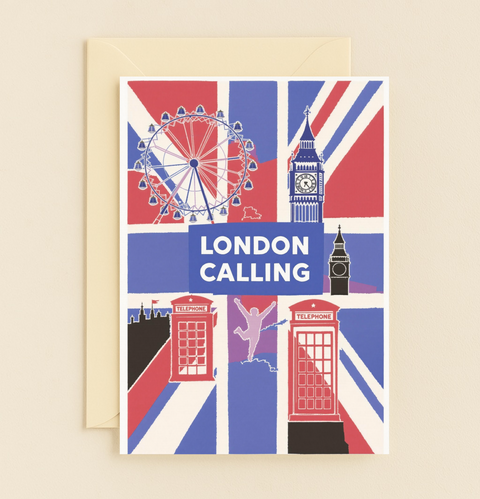 London Landmarks Greeting Card