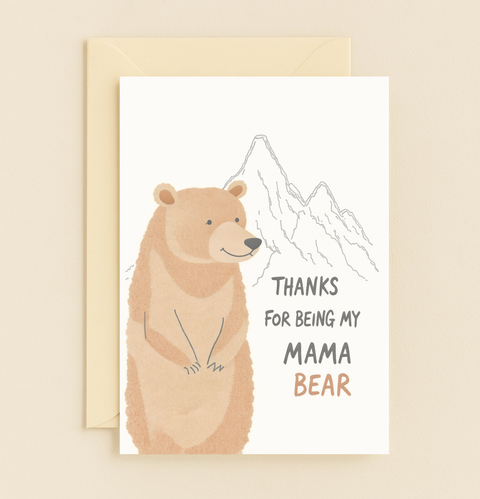 mama bear appreciation card