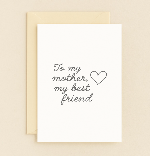 mother best friend heartfelt card