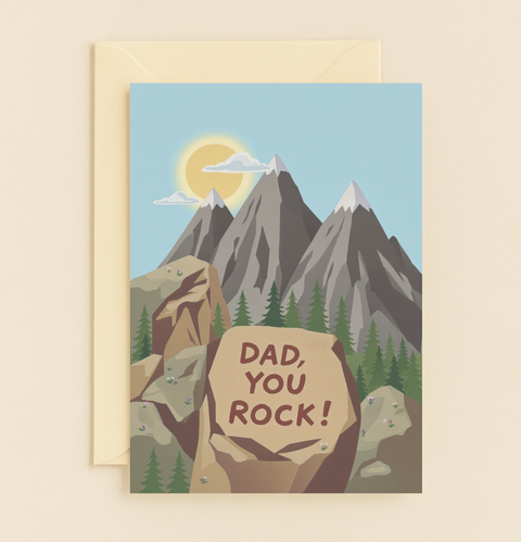 Mountain Dad Father's Day Card