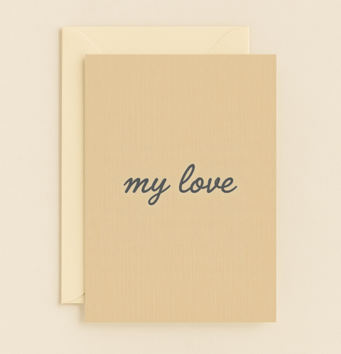 my love romantic greeting card