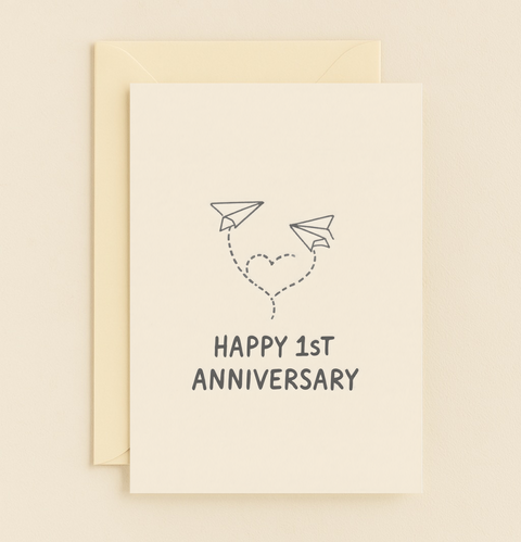 paper planes love card anniversary