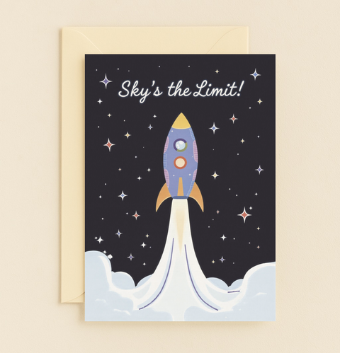 Rocket Graduation Card