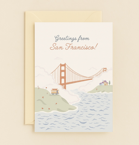 San Francisco Greetings Card
