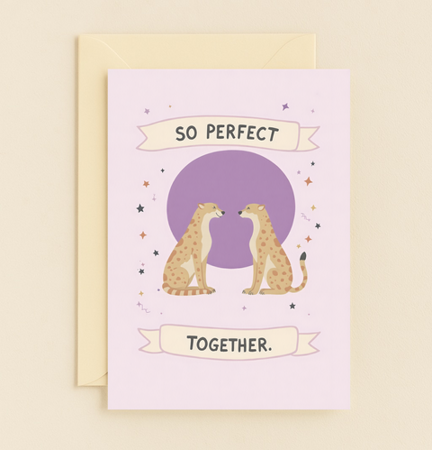 so perfect together cheetah card