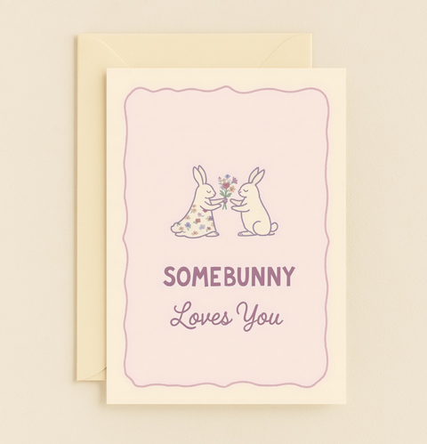 somebunny loves you bunny card