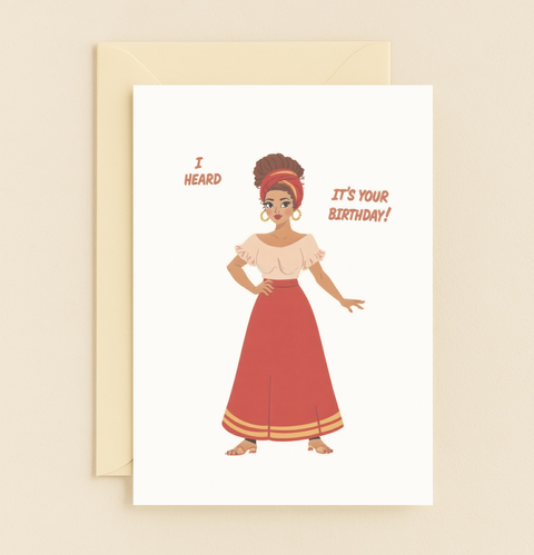 stylish birthday greeting card