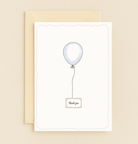 thank you balloon card
