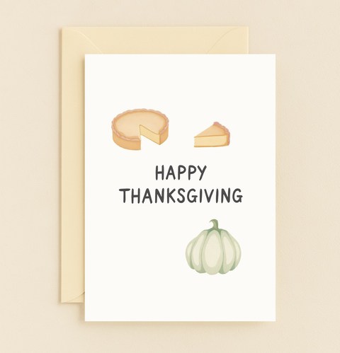 thankful pumpkin pie greeting card