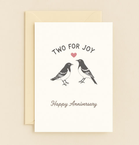 two for joy love birds card
