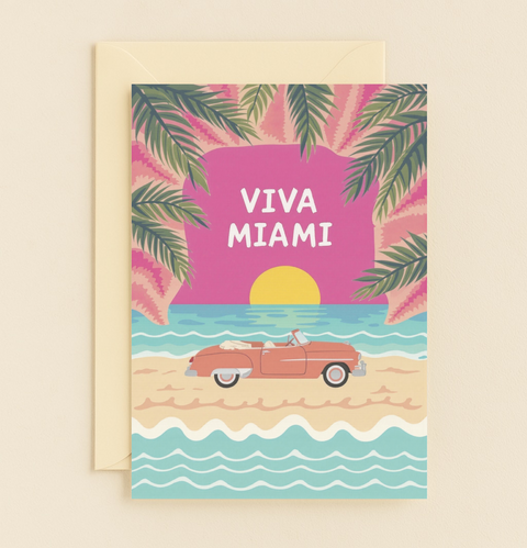 Viva Miami Beach Card