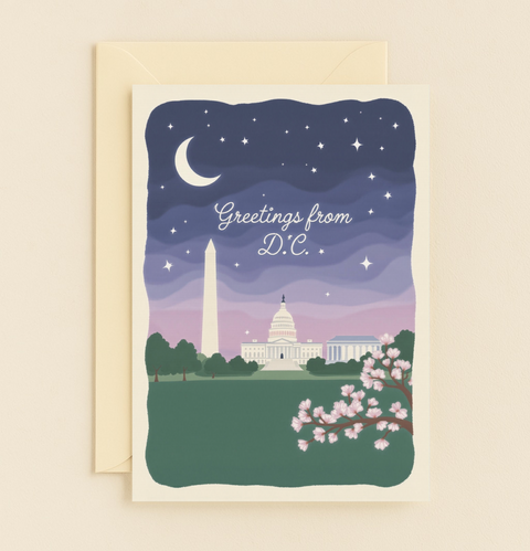 Washington D.C. Greetings Card