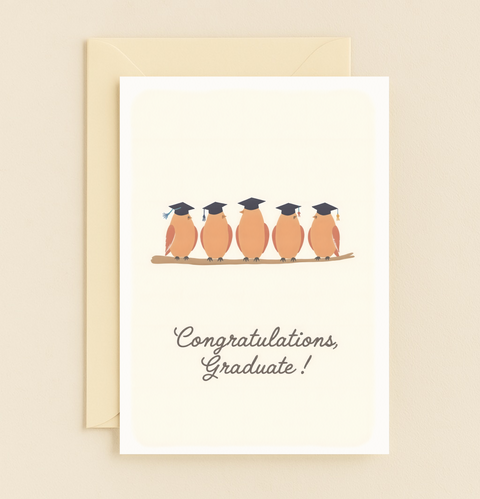 wise owl graduation card