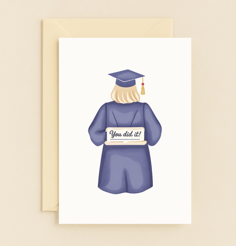 you did it graduation card