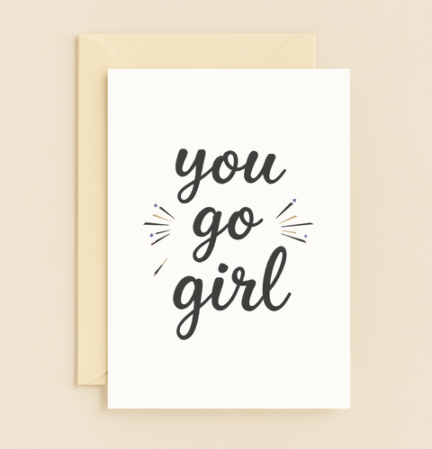 you go girl empowerment card