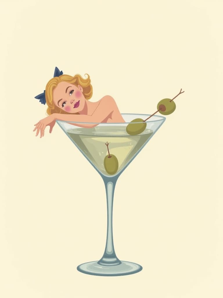 Martini Mischief Card