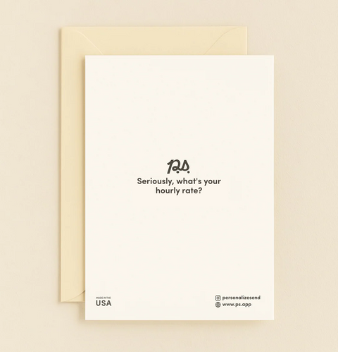 Funny Dad Greeting Card "When All Else Fails Call Dad" Modern Design - Back