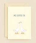 Funny Goose Greeting Card Cute Illustrated Design - Front