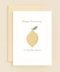 Funny Anniversary Card Lemon Main Squeeze - Front